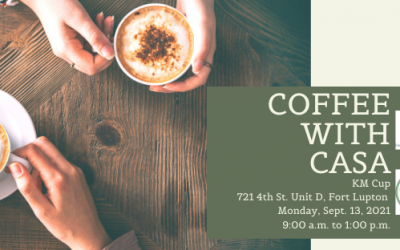 September 13- Coffee with CASA at KM Cup