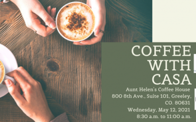 May 12 – Coffee with CASA at Aunt Helen’s Coffee House